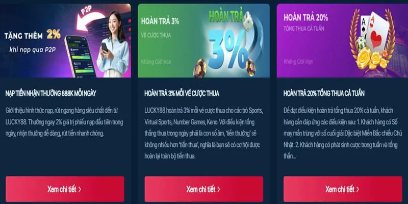 Chương trình hoàn trả và VIP độc quyền